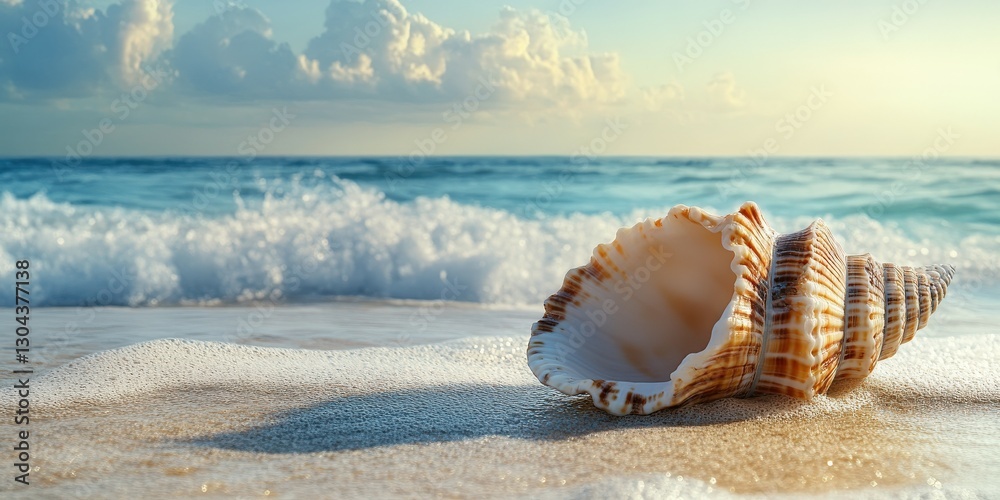 Gardener planting flowers by the seaside during golden sunset