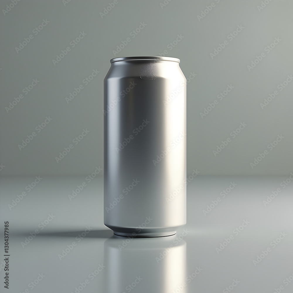 Empty Beverage Can Mockup Empty Beverage Can Mockup