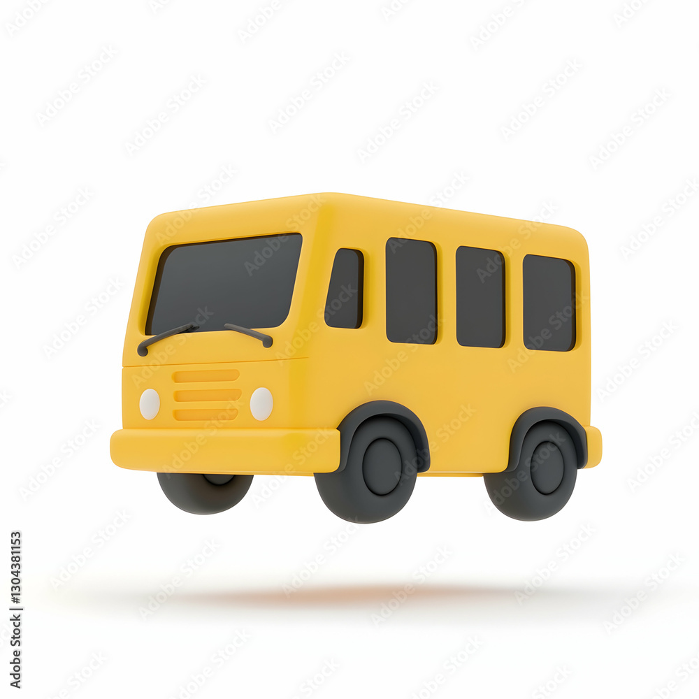 A transportation icon in a 3D style