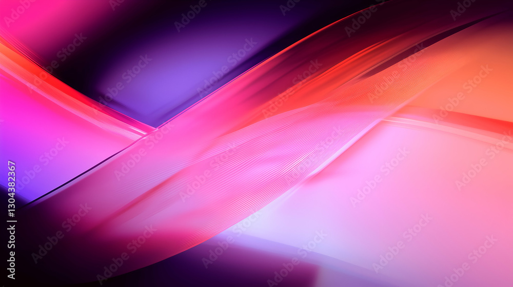 Naklejka premium Abstract wavy light background fuchsia and purple color