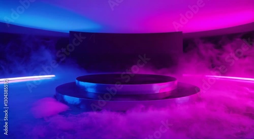 Cinematic Gradient Background with Hints of Mist, looping 4k time-lapse virtual video animation Generated AI.
