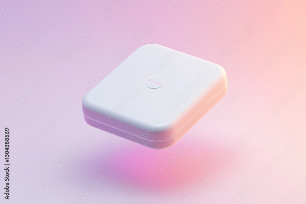 Floating 3D product design with adjustable lighting and space for custom logo placement. Floating 3D product design with adjustable lighting and space for custom logo placement.