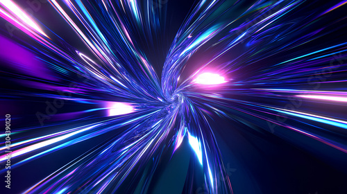 Interstellar Warp – Futuristic Light Speed Tunnel