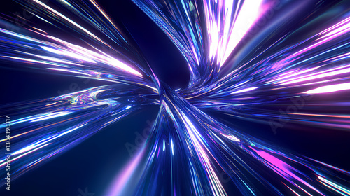 Interstellar Warp – Futuristic Light Speed Tunnel