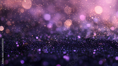 Mystical Purple Bokeh – Soft Glittering Particles