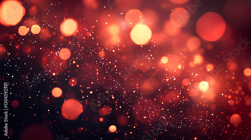Fiery Red Bokeh – Warm Glowing Particles