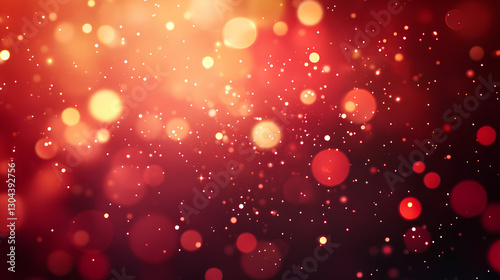 Fiery Red Bokeh – Warm Glowing Particles