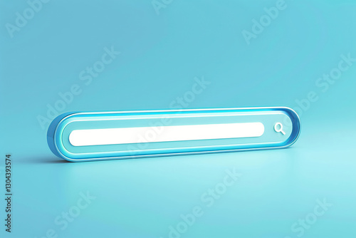 Search bar on a blue background, concept: internet search, online information, web browsing, e commerce, digital marketing, technology, online presence, data retrieval