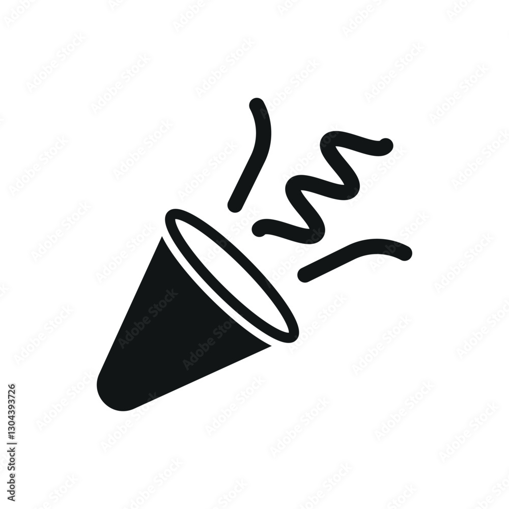 Exploding confetti icon captures festive surprise, perfect for April Fool's Day designs, celebrations, party invitations, and prank-themed visuals. Exploding confetti icon captures festive surprise, perfect for April Fool's Day designs, celebrations, party invitations, and prank-themed visuals.