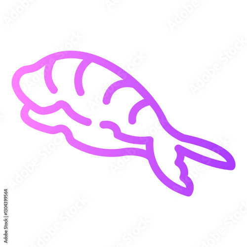 sushi Line Gradient Icon