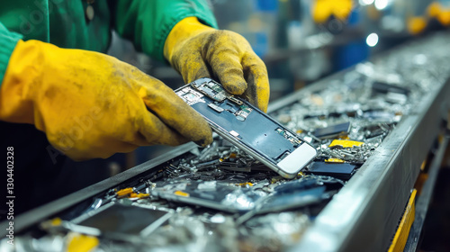 E-waste Recycling Concept, ...