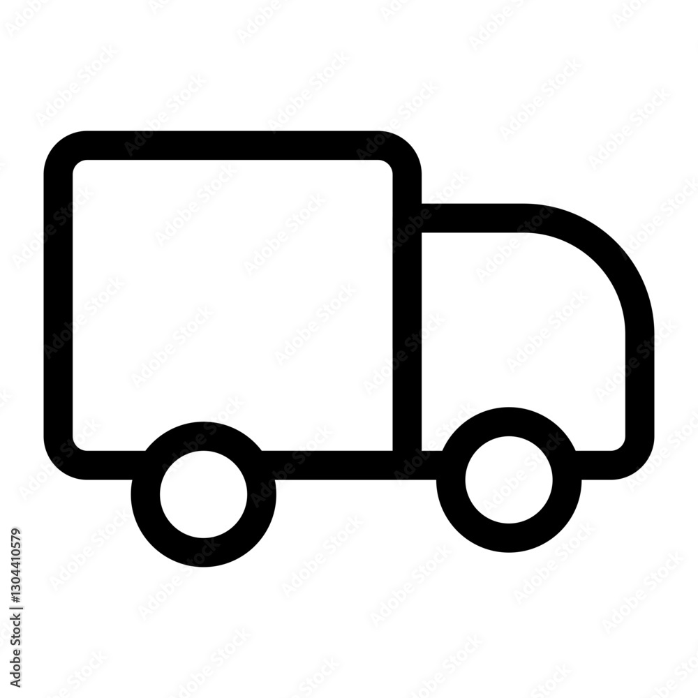shipping and delivery thin icon shipping and delivery thin icon