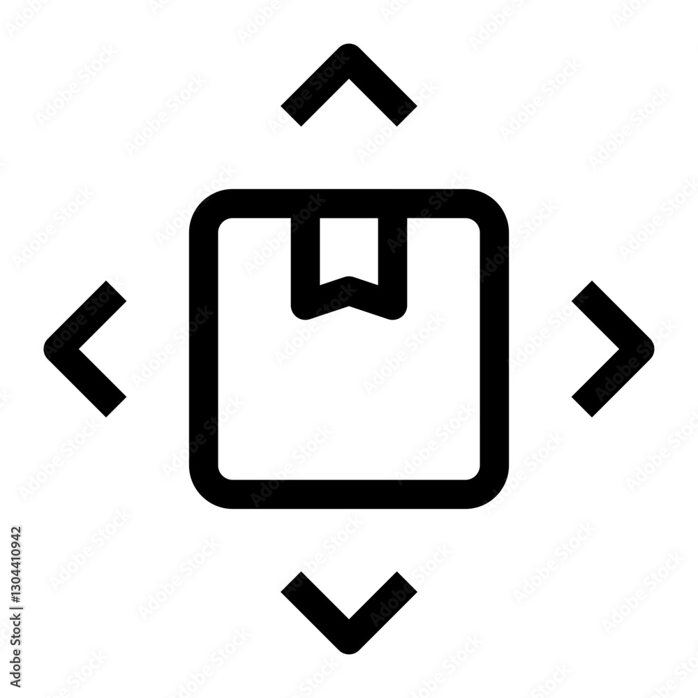 shipping and delivery thin icon shipping and delivery thin icon