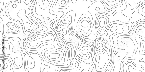 Topographic map background geographic line map with elevation assignments. Modern design with White background with topographic wavy pattern design.paper texture Imitation of a geographical map shades