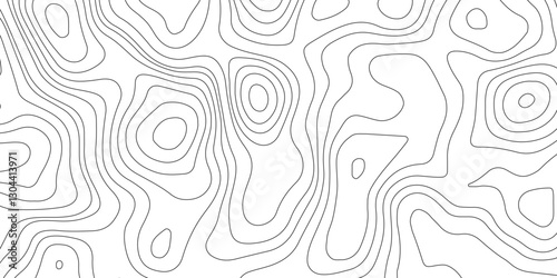 Topographic map background geographic line map with elevation assignments. Modern design with White background with topographic wavy pattern design.paper texture Imitation of a geographical map shades