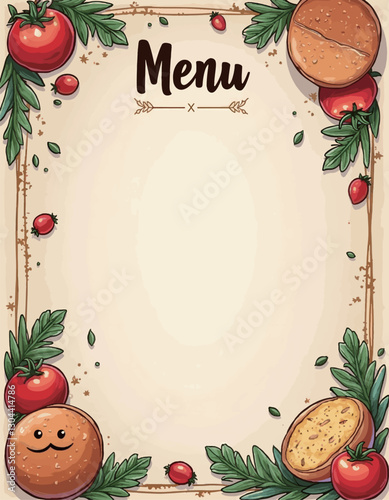 Food menu Perfect for Restaurants, Cafes, hotel, and Takeaway Menus template