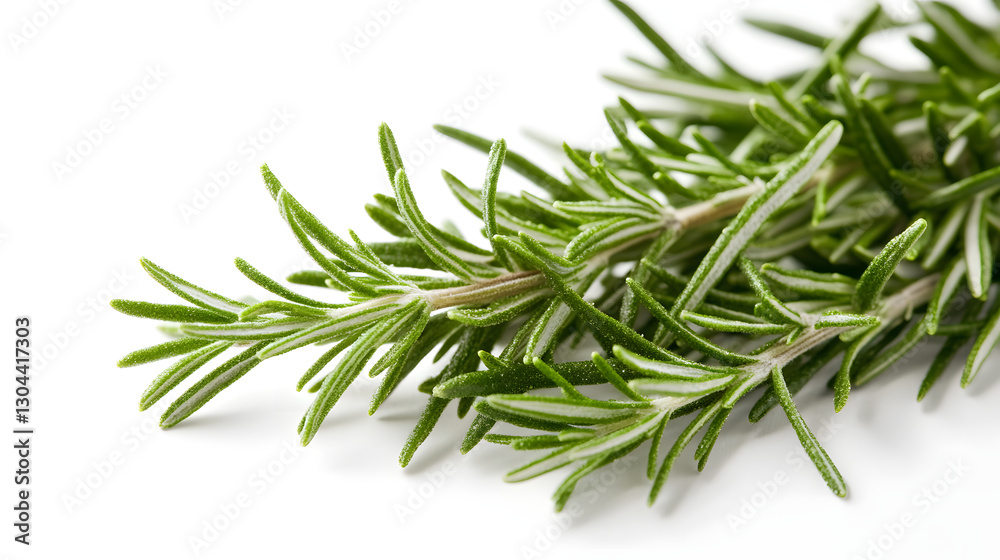 Fine dried rosemary powder sprinkled in a light dusting on a white background, with emphasis on its fine texture and greenish hue. Fine dried rosemary powder sprinkled in a light dusting on a white background, with emphasis on its fine texture and greenish hue.
