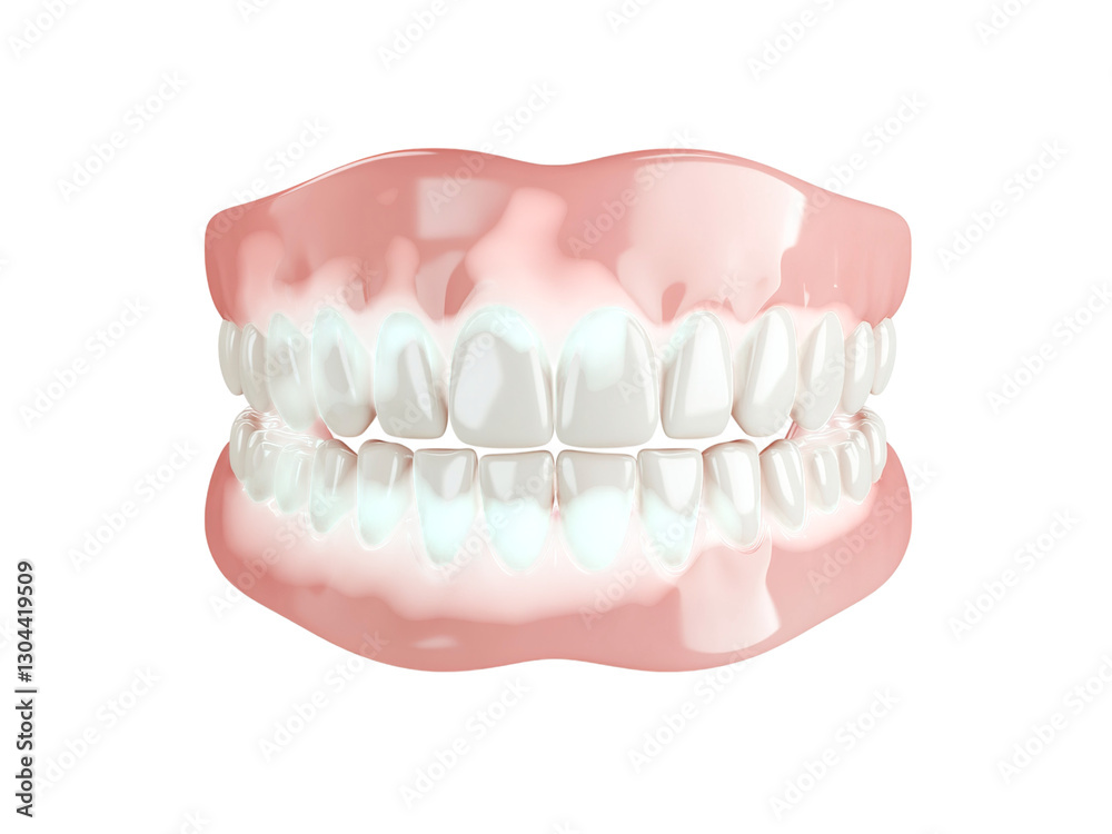 Obraz premium beautiful white teeth