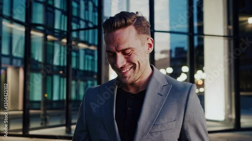 Wallpaper Mural The Smiling Businessman Portrait Torontodigital.ca