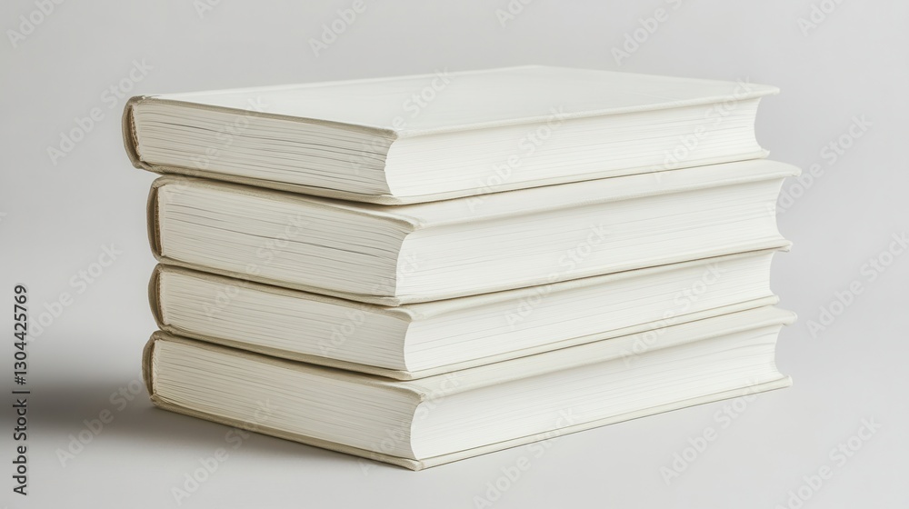 A stack of pristine open books, revealing blank, inviting pages, ready for your text or design, offering a clean and minimalist canvas for creativity and communication. A stack of pristine open books, revealing blank, inviting pages, ready for your text or design, offering a clean and minimalist canvas for creativity and communication.