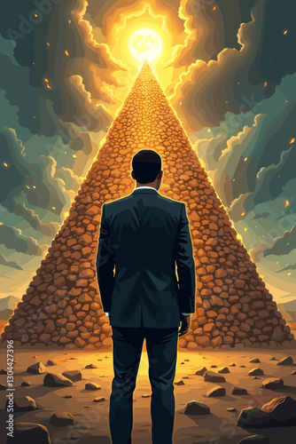 Fraudulent MLM Scheme: Businessman Constructs Deceptive Pyramid Structure