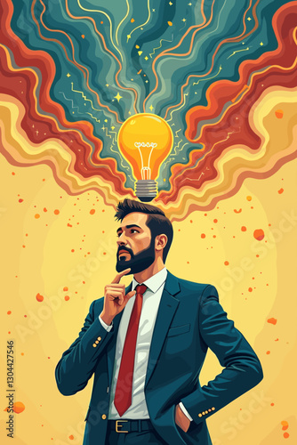 Innovative Thinker Breaks Free from Mental Constraints, Unleashing Creative Potential and Generating Groundbreaking Business Ideas