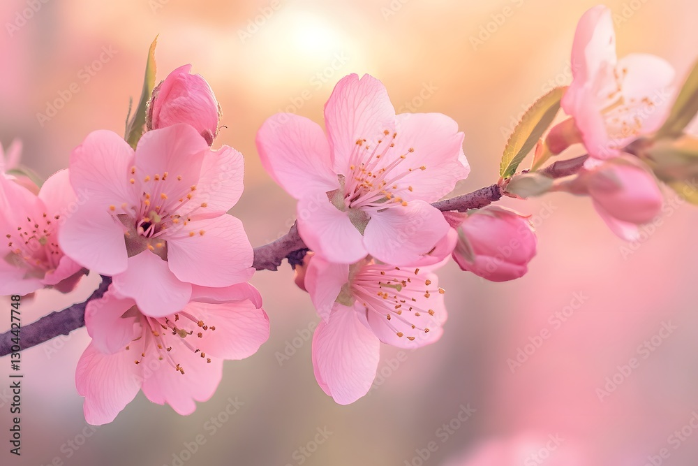 Naklejka premium pink cherry blossom