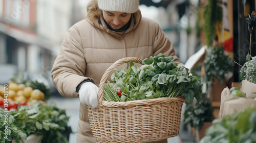 Fresh Harvest: A shopper at...