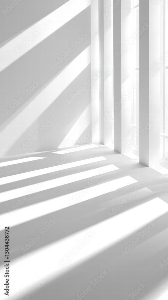 Fototapeta premium Shadows and Lines: Dramatic interplay of light and shadow, creating a striking visual experience