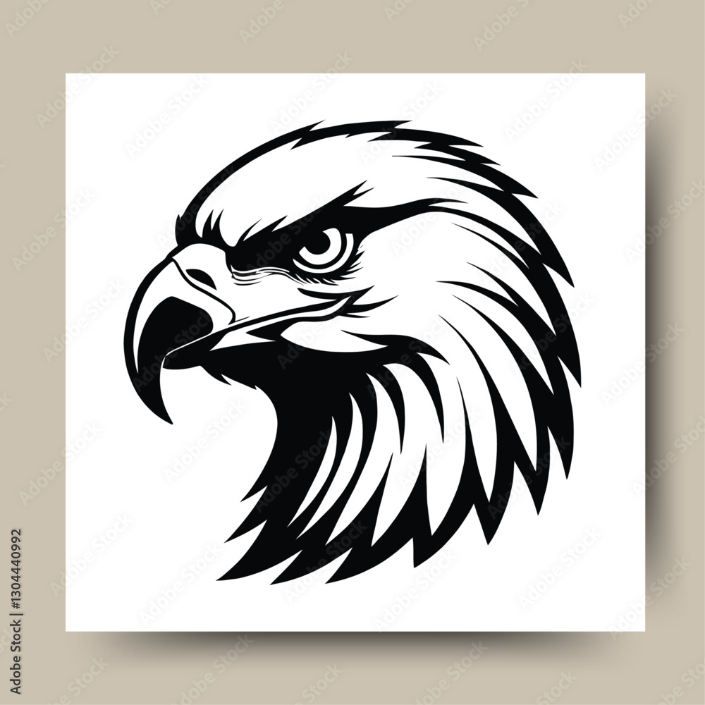 Obraz premium eagle head vector illustration
