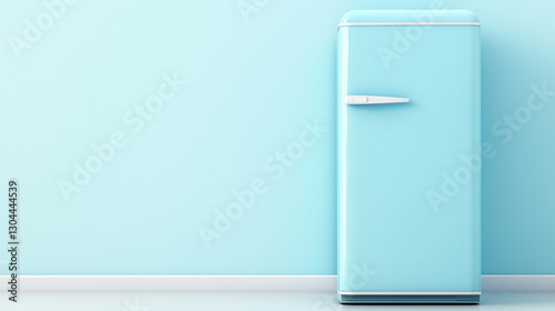 Cool Blue Vintage Refrigera...