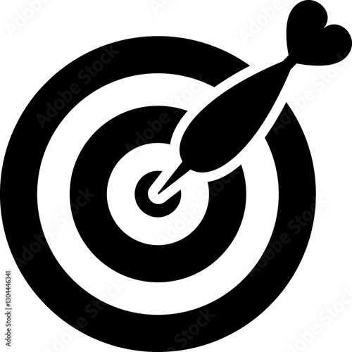 target flat web icon concept