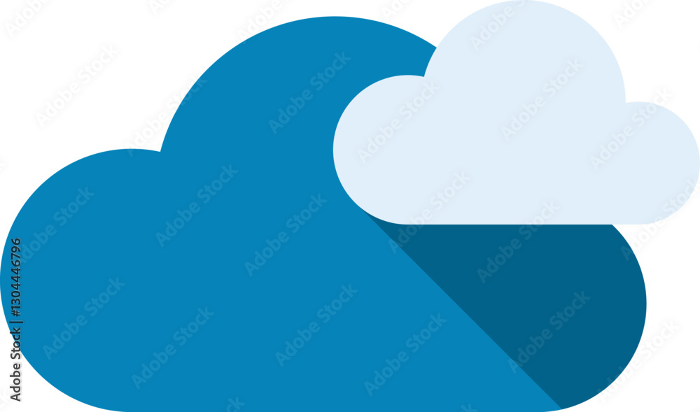 cloud computing flat web icon concept