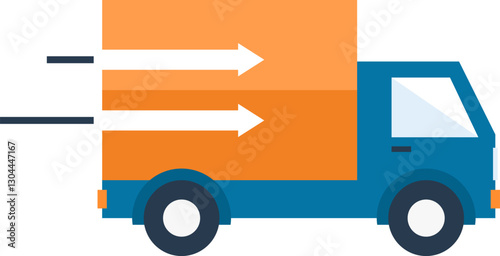 delivery flat web icon concept