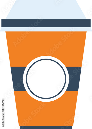 coffee time flat web icon concept