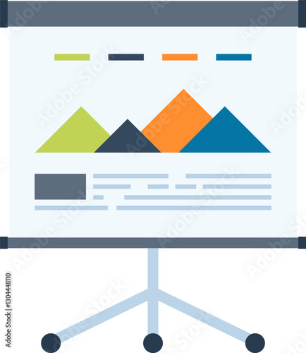 presentation flat web icon concept