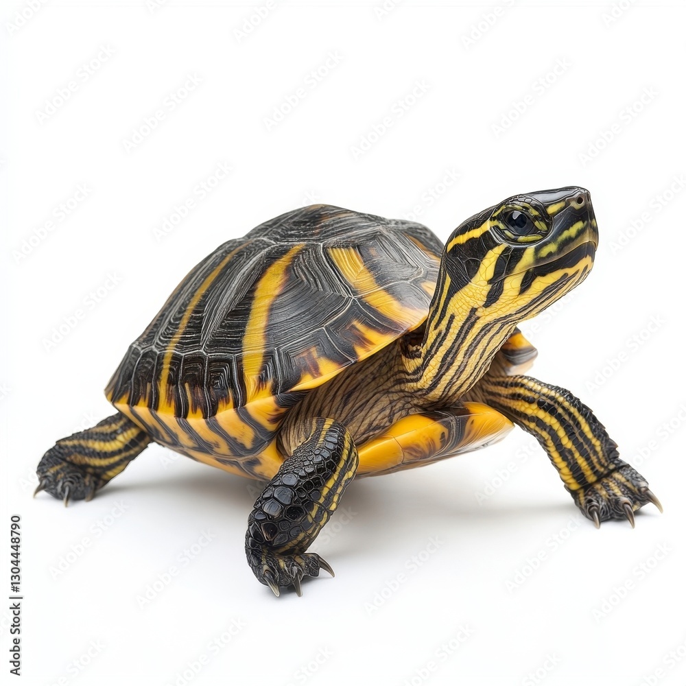 Fototapeta premium Colorful Turtle on White Background