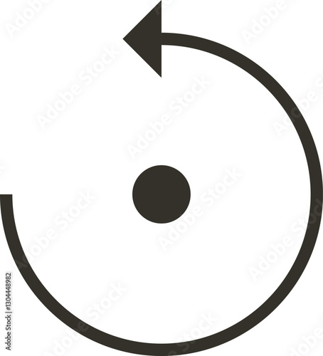 rotation flat web icon concept