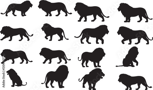 Lion Silhouettes