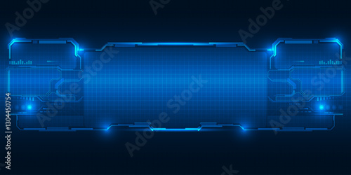 Abstract technology background. Futuristic digital space technology concept.