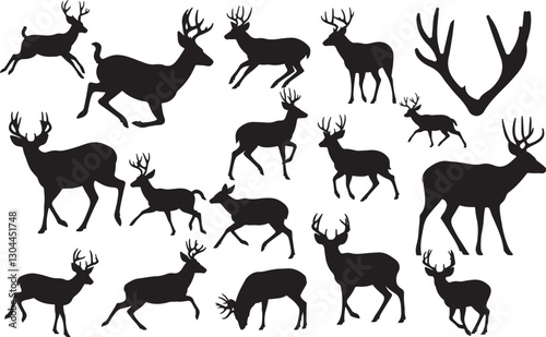 Mule Deer Silhouettes