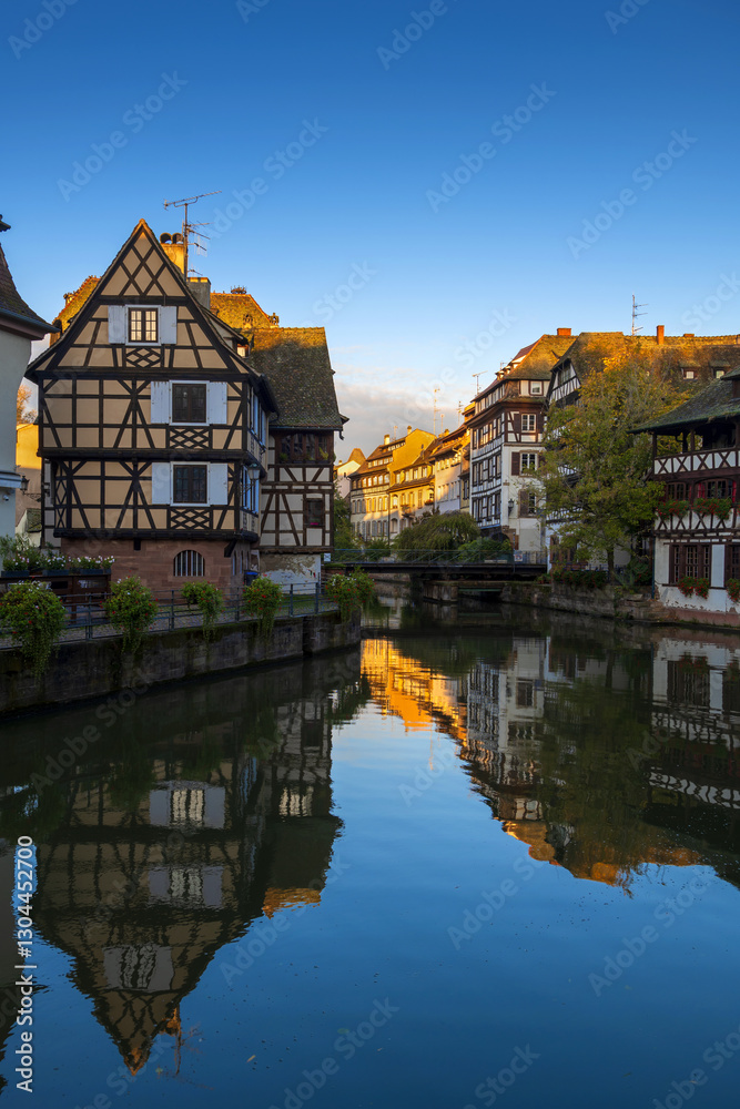 Petite France In Strasbourg At Sunrise Petite France In Strasbourg At Sunrise