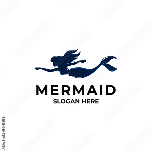mermaid logo vector design