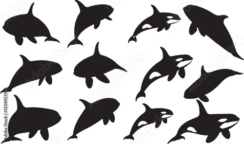 Orca Silhouettes