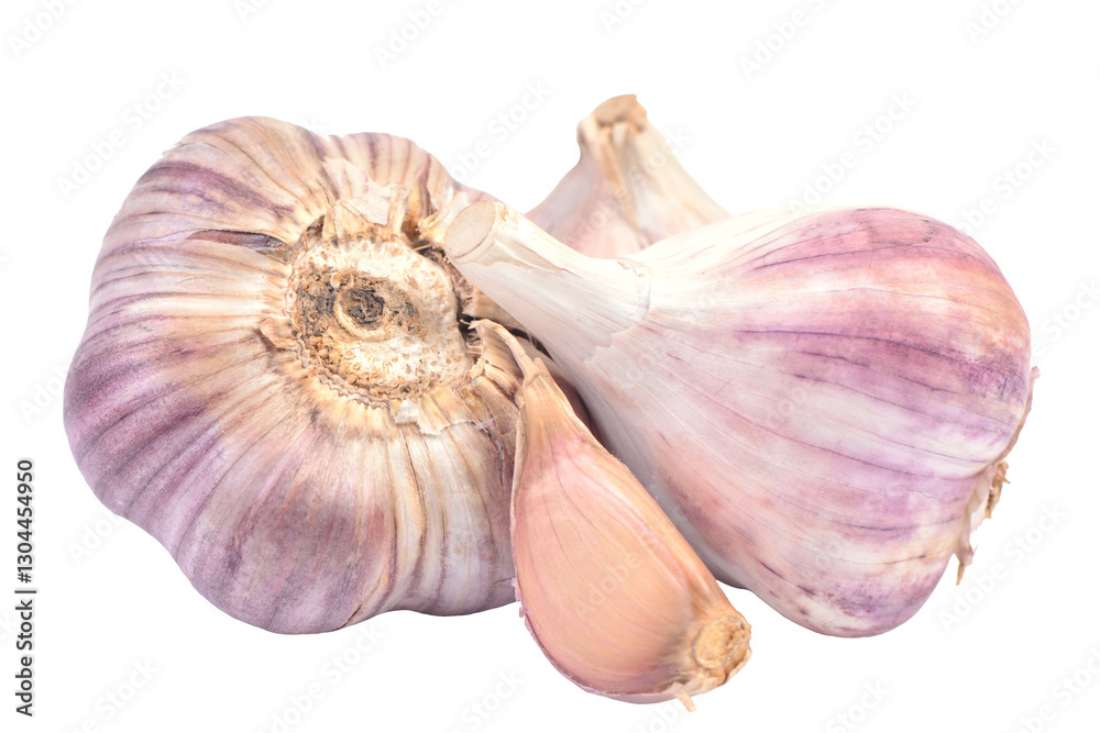 Garlic isolated on white background