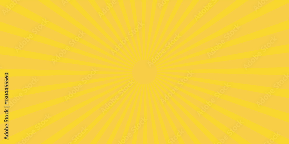 Fototapeta premium Circus background of spiral yellow orange rays vector illustration. Vintage radial pattern with sunbeams or starburst strip.