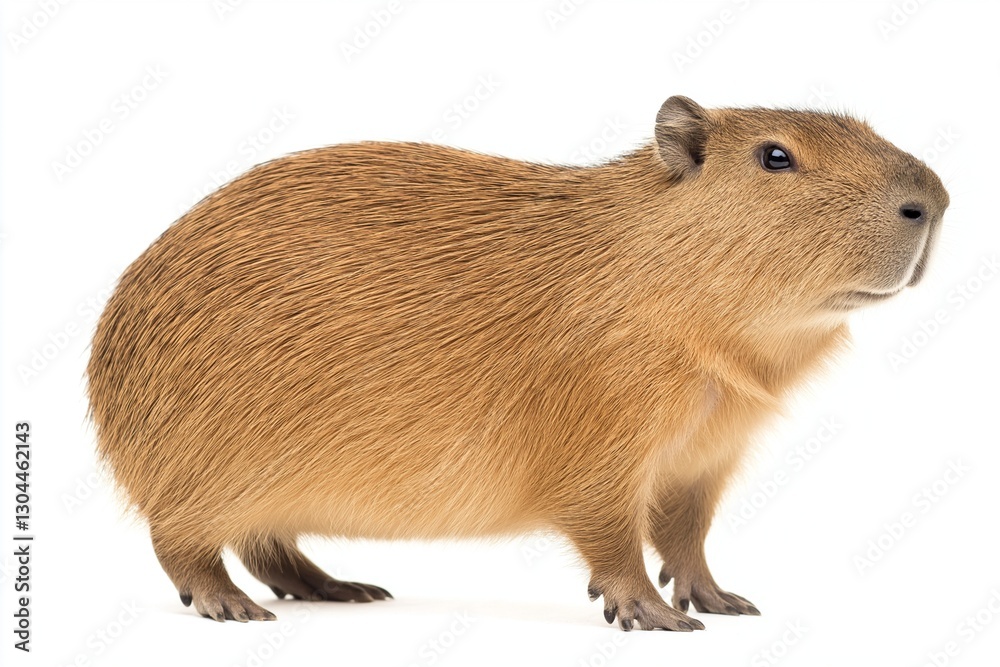 Capybara isolated on white background Capybara isolated on white background