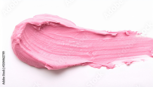 Wallpaper Mural Smooth pink clay facial mask smear. Refreshing cosmetic product. Skincare and wellness concept Torontodigital.ca