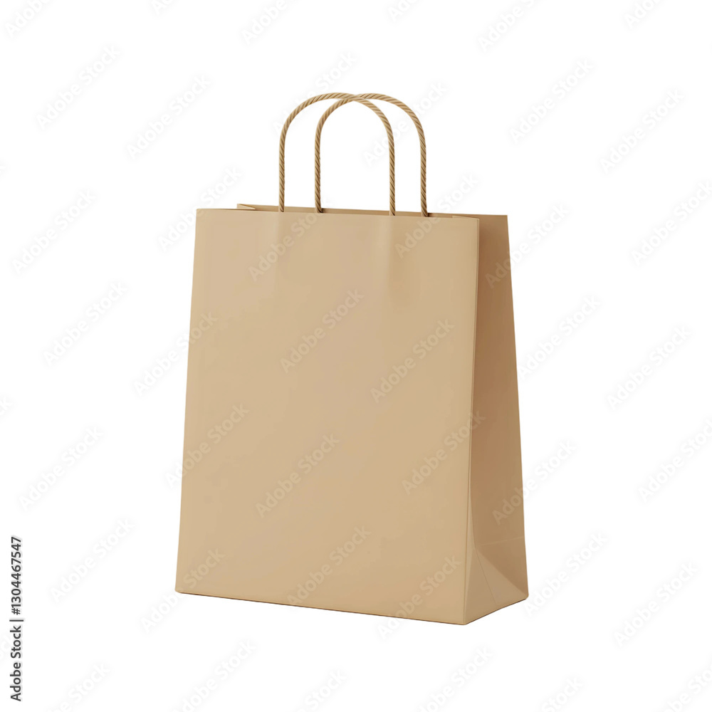 Brown Paper Shopping Bag Isolated on Transparent Background Brown Paper Shopping Bag Isolated on Transparent Background