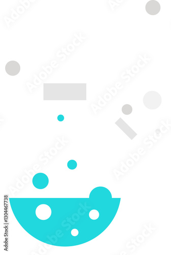 Creative Research flat web icon concept